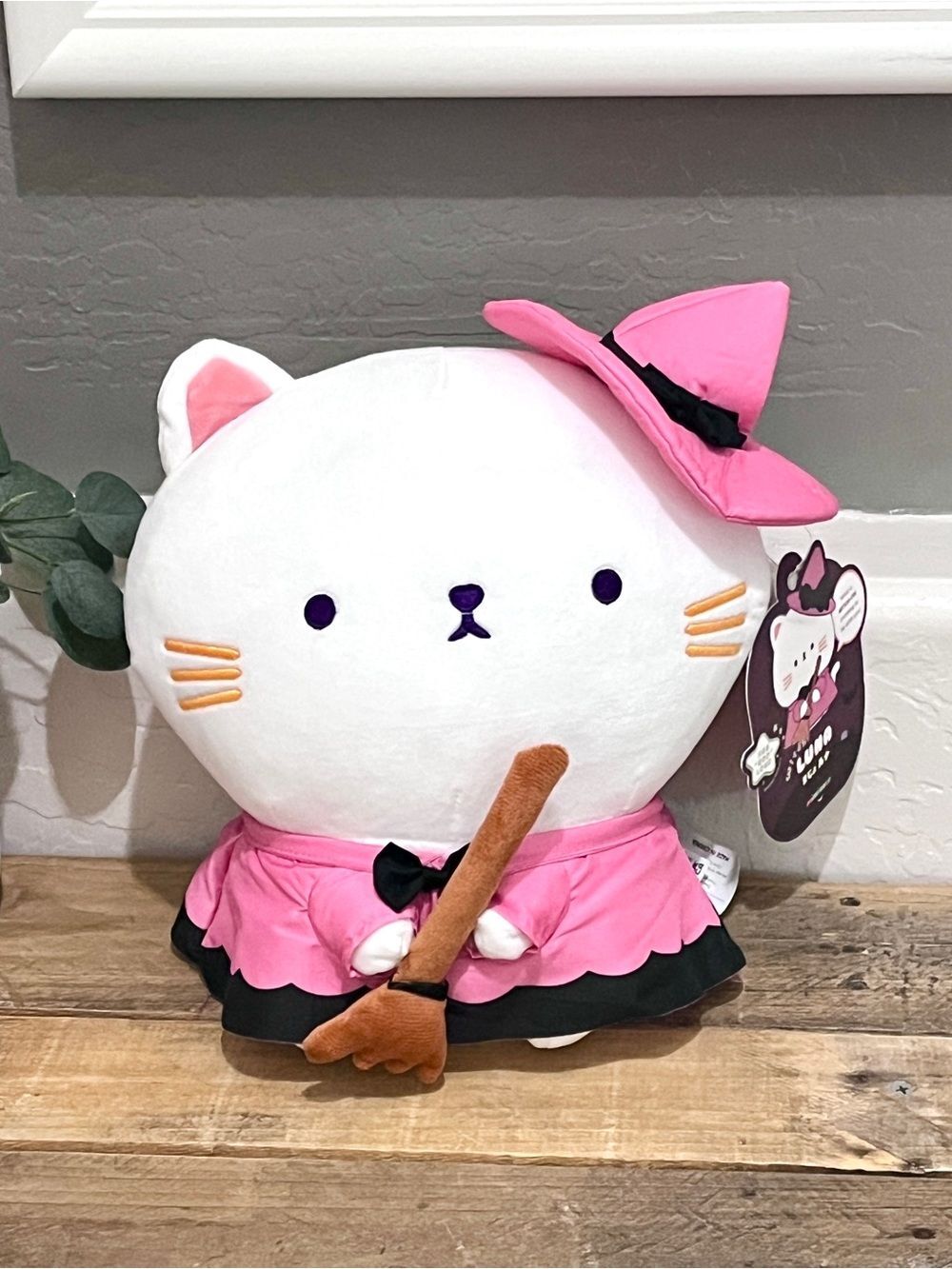 Mimicoco Witch Luna Cat Weighted Halloween Plush Snug Bud 12" NWT